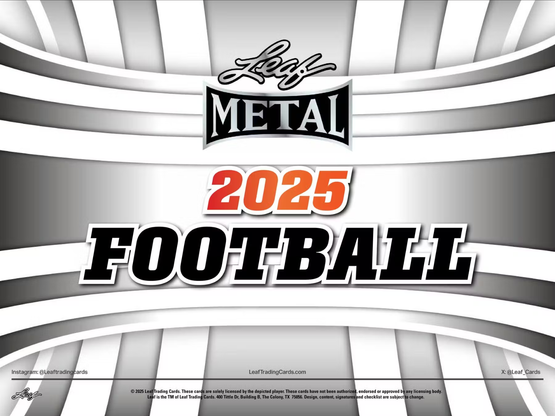 2025 Leaf Metal Football Blaster Box