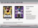2025 Leaf Metal Football Blaster Box