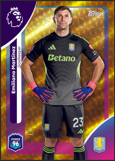 2025-26 Topps Premier League Mega Tin #1 - Goal Machines