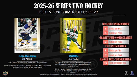 2025-26 Upper Deck NHL Series 2 Blaster Box