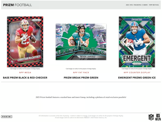 2025 Panini Prizm Football NFL Blaster Box
