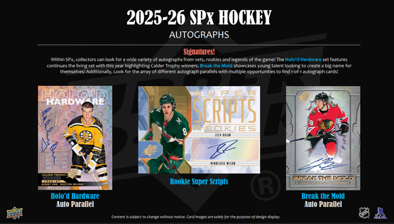 2025-26 Upper Deck SPx Hockey Hobby Box