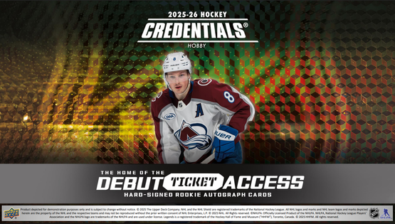 2025-26 Upper Deck Credentials Hockey Hobby Box
