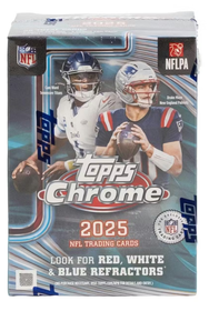 2025 Topps Chrome NFL Football Blaster Box