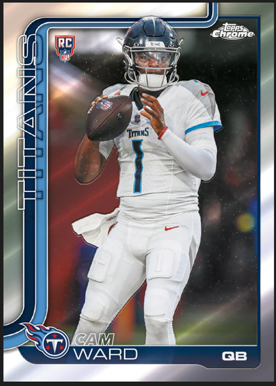 2025 Topps Chrome NFL Football Mega Box