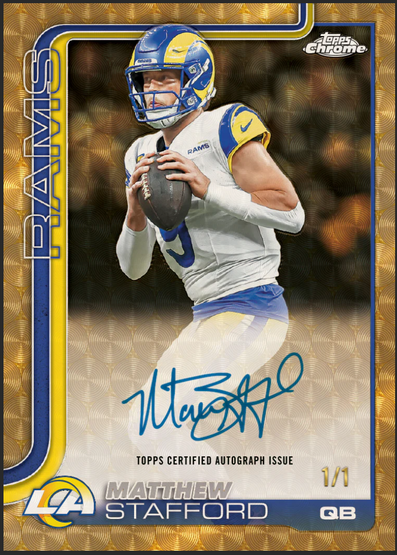 2025 Topps Chrome NFL Football Mega Box