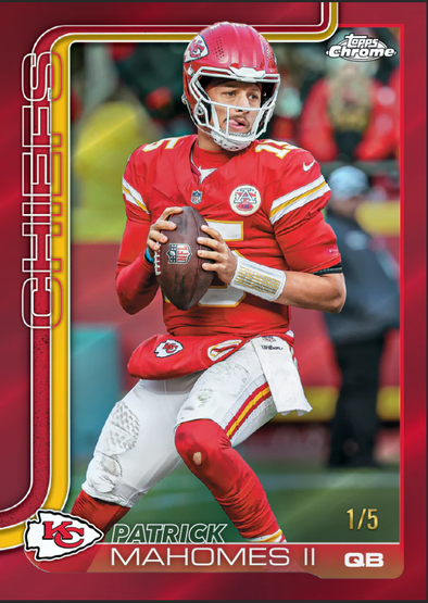 2025 Topps Chrome NFL Football Mega Box