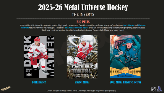 2025-26 Upper Deck Skybox Metal Universe Hockey Blaster Box