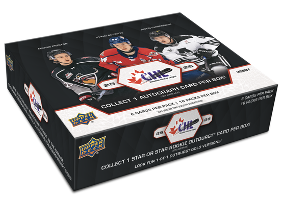 2025-26 Upper Deck CHL Hockey Hobby Box