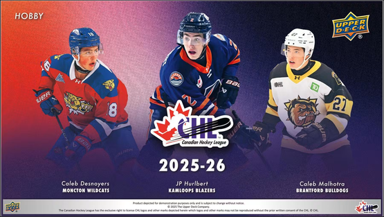 2025-26 Upper Deck CHL Hockey Hobby Box