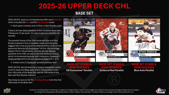 2025-26 Upper Deck CHL Hockey Hobby Box