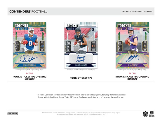 2024 Panini Contenders Football Blaster Box