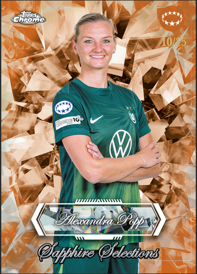 2025-26 Topps Chrome Sapphire UEFA Women's Champions League Soccer Hobby Box