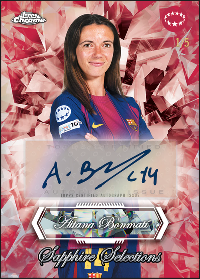2025-26 Topps Chrome Sapphire UEFA Women's Champions League Soccer Hobby Box