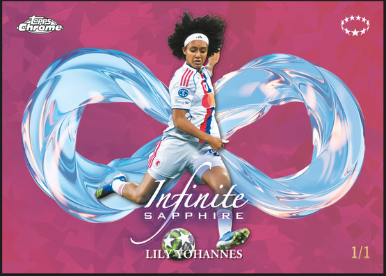 2025-26 Topps Chrome Sapphire UEFA Women's Champions League Soccer Hobby Box