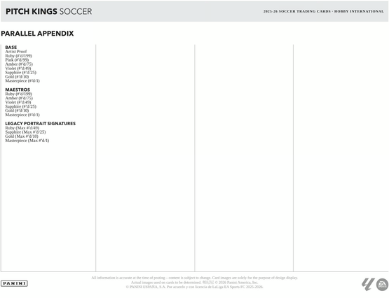 2025-26 Panini Pitch Kings La Liga Soccer Hobby International Box