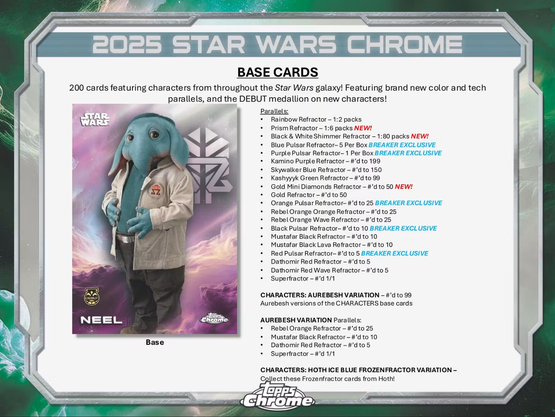 2025 Topps Star Wars Chrome Hobby Delight Box