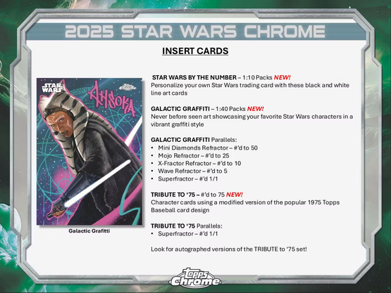 2025 Topps Star Wars Chrome Hobby Delight Box