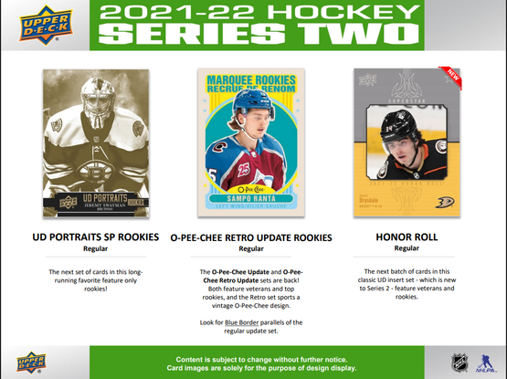 2021-22 Upper Deck Series 2 Hockey Blaster Box