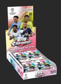 2021-22 Topps Chrome UEFA Champions League Soccer Hobby Box