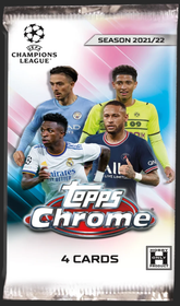 2021-22 Topps Chrome UEFA Champions League Soccer Hobby Box