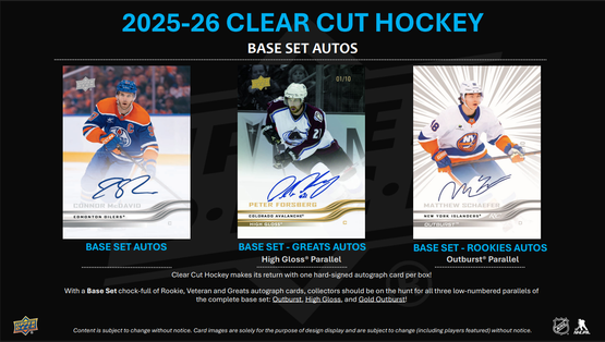 2025-26 Upper Deck Clear Cut Hockey Hobby Box