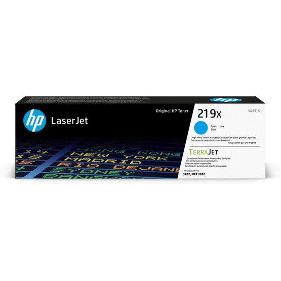 Laserväri HP 219X - HP W2191X High Yield cyan
