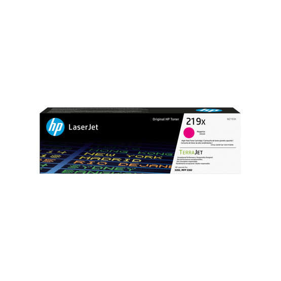 Laserväri HP 219X - HP W2193X High Yield magenta