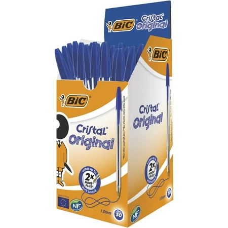 Kuulakärkikynä Bic Cristal sininen medium arkistokelpoinen  50 kpl/pkt