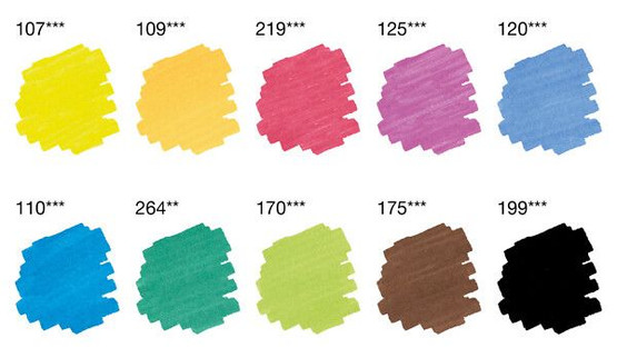  Taiteilijatussi Faber-Castell Pitt Artist Pen 2-päinen 10 värin sarja