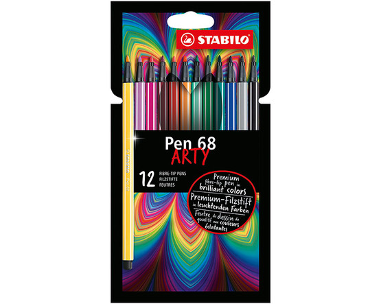 Kuitukynäsarja Stabilo Pen 68 Arty 12 väriä