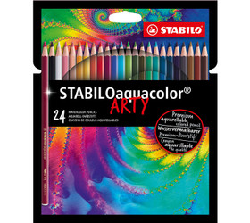 Akvarellikynäsarja Stabilo Aquacolor Arty 24 väriä