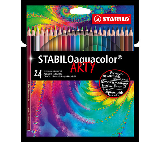 Akvarellikynäsarja Stabilo Aquacolor Arty 24 väriä
