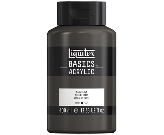 Akryyliväri LX 400ml Marsin musta 