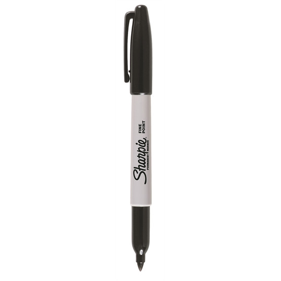 Kuitukärkikynä Sharpie Fine permanent marker 1,0mm musta  12 kpl/pkt