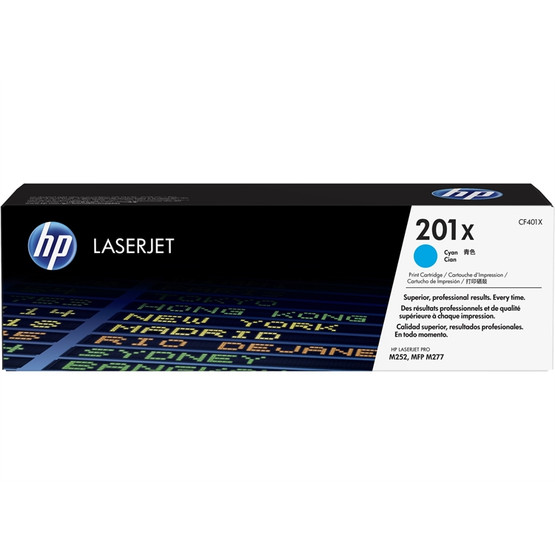 Laserväri HP 201X - HP CF401X cyan  