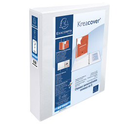 Projektikansio PP A4/62mm 2-renkainen valkoinen   10 kpl/ltk