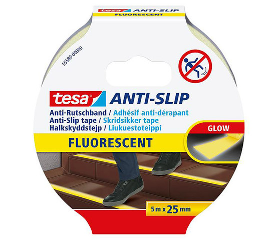 Liukuesteteippi Tesa 55580 Anti-Slip 5mx25mm jälkivalaiseva