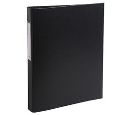 Rengaskansio PP A4/40mm 2-renkainen musta  10 kpl/ltk