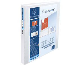 Projektikansio PP A4/47mm 4D-renkainen valkoinen  10 kpl/ltk