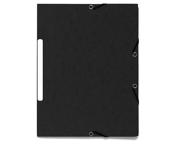 Kulmalukkokansio A4 läpillä musta  10 kpl/pkt