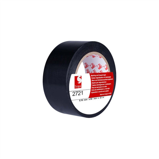 Lattiamerkintäteippi Scapa 2721 musta 50 mm x 33 m 