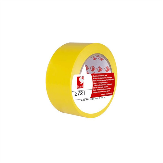 Lattiamerkintäteippi Scapa 2721 keltainen 50 mm x 33 m 