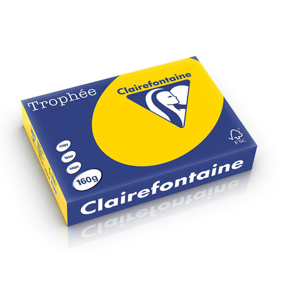 Kopiopaperi Trophee A4 160g kullankeltainen / 250
