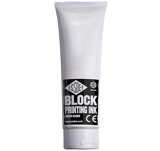 Linoväri Essdee Block Printing Ink 300 ml valkoinen