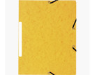 Kulmalukkokansio A4 läpillä keltainen  10 kpl/pkt