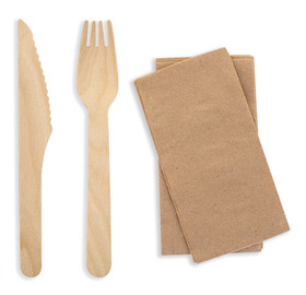 Puinen aterinsetti pinnoitettu  250 kpl/pkt