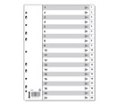 Numerohakemisto A4 muovi 20-osainen  10 srj/pkt