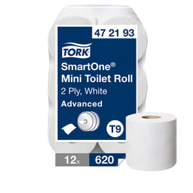 WC-paperi Tork 472193 SmartOne Mini Advanced T9  12 rll 