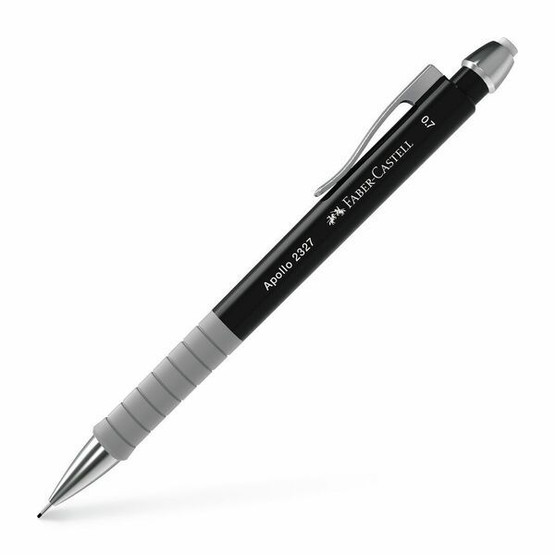 Lyijytäytekynä Faber-Castell Apollo 0,7mm musta   10 kpl/pkt
